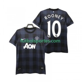 Camiseta Manchester United Rooney 10 2013 2014 Retro Segunda Equipación